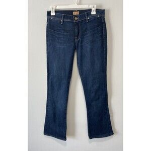 Mother Jeans Womens 27 Blue The Daydreamer Smooth Moves Bootcut Dark Wash